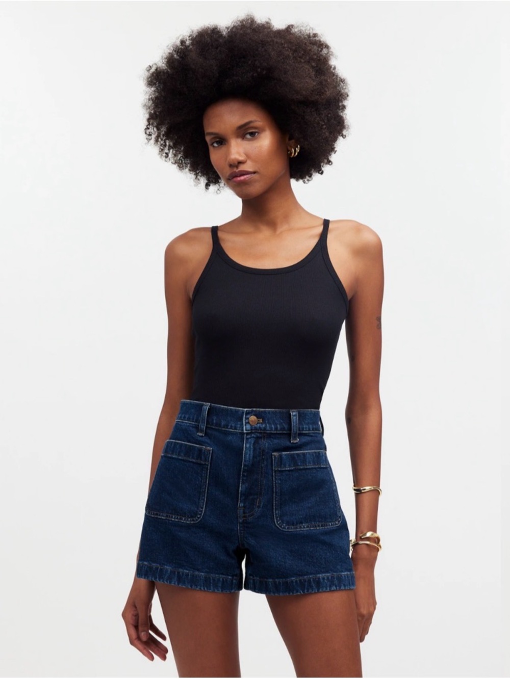 NWT Madewell The Denim Emmett Short: Patch Pocket Edition Size 23